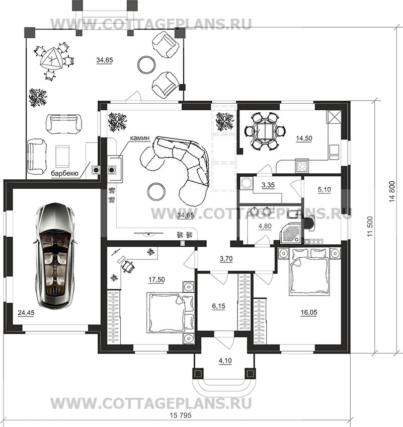 Поэтажные планы проект дома 07-15 общ. площадь 130,25 м2