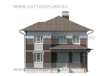 Фасады проект дома 13-00 общ. площадь 160,35 м2