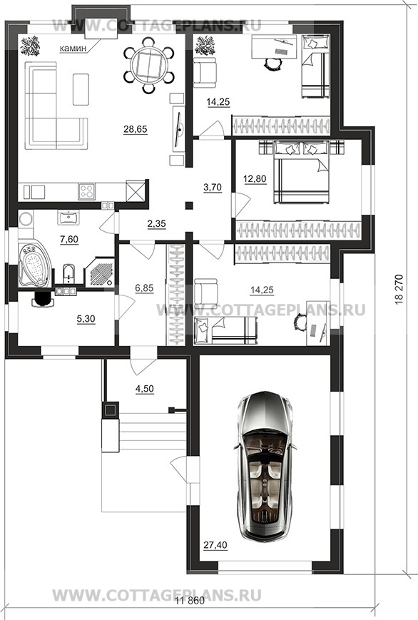 Поэтажные планы проект дома 900-40 общ. площадь 123,15 м2