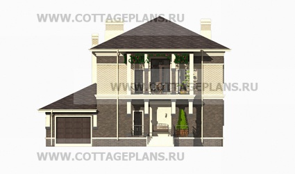 Фасады проект дома 15-70 общ. площадь 284,65 м2