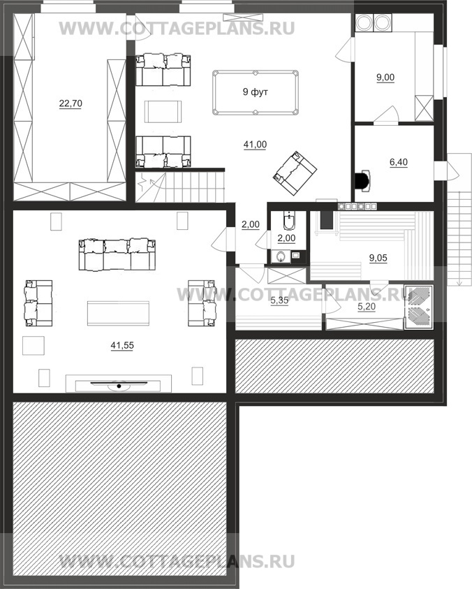 Поэтажные планы проект дома 71-06 общ. площадь 428,80 м2