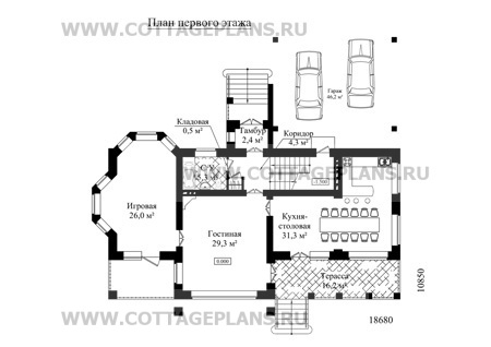 Поэтажные планы проект дома 49-11 общ. площадь 179,3 м2