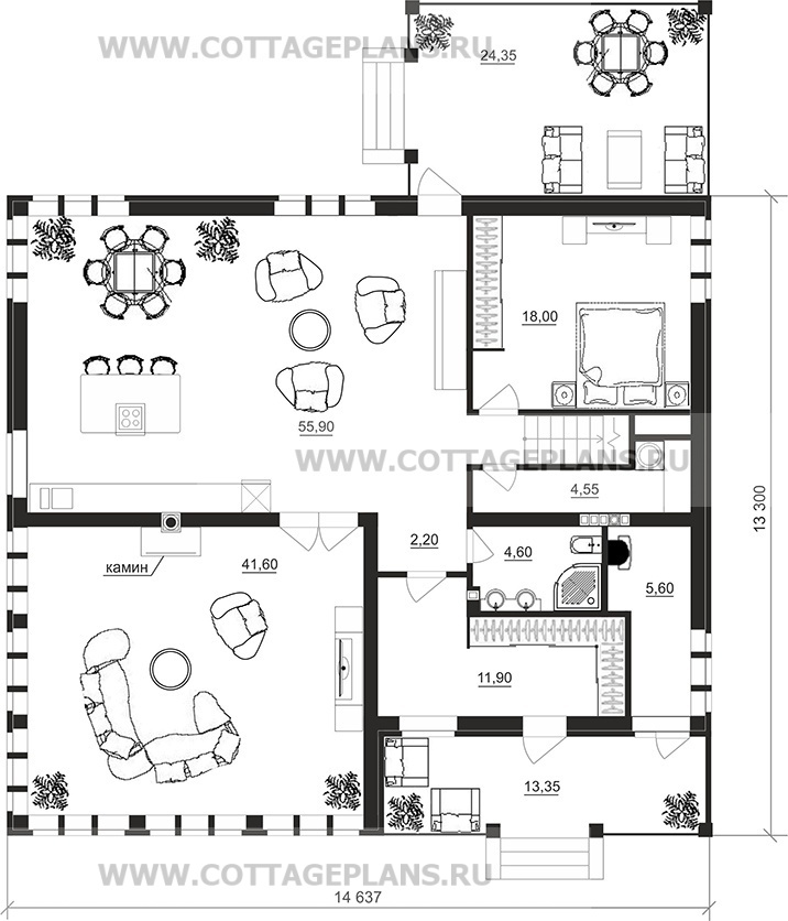 Поэтажные планы проект дома 88-94 общ. площадь 267,05 м2