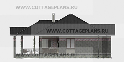 Фасады проект дома 07-19 общ. площадь 135,05 м2