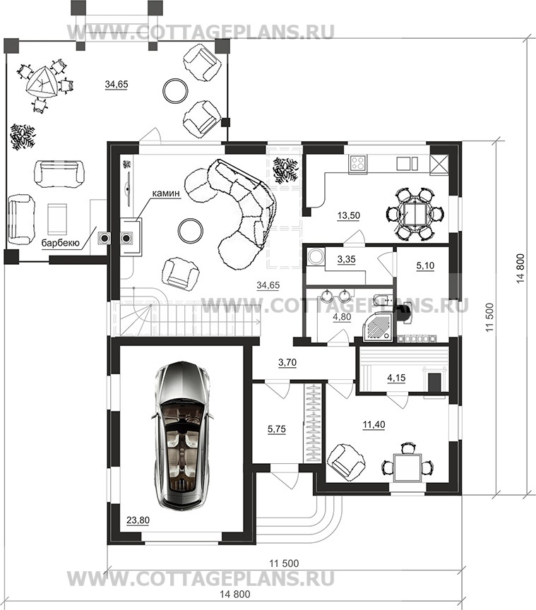 Поэтажные планы проект дома 75-71 общ. площадь 183,65 м2