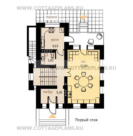 Поэтажные планы проект дома 48-56 общ. площадь 183,2 м2