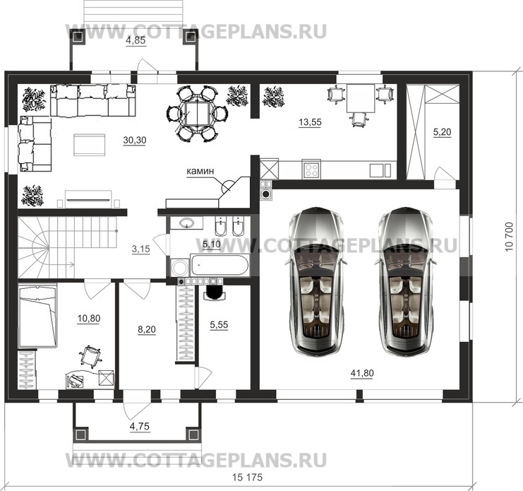 Поэтажные планы проект дома 87-83 общ. площадь 247,05 м2