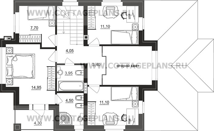 Поэтажные планы проект дома 100-50 общ. площадь 133,60 м2