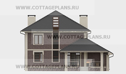 Фасады проект дома 75-13 общ. площадь 198,75 м2