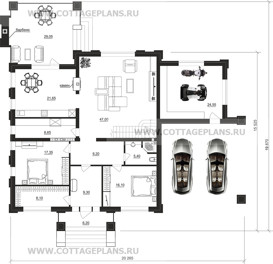 Поэтажные планы проект дома 105-34 общ. площадь 449,25 м2