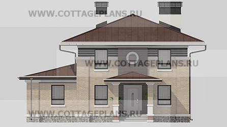 Фасады проект дома 206-74 общ. площадь 117,35м2