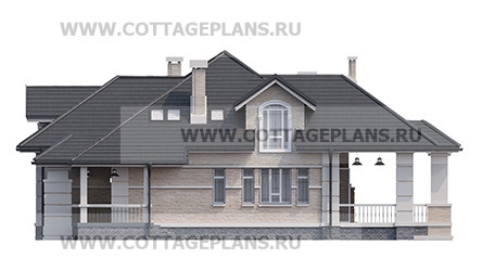 Фасады проект дома 75-62 общ. площадь 290,40 м2