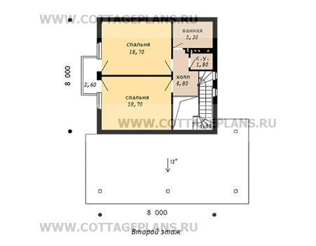 Поэтажные планы проект дома 59-37* общ. площадь 120,50м2