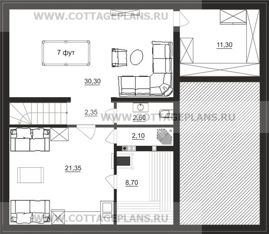 Поэтажные планы проект дома 14-83 общ. площадь 247,05 м2