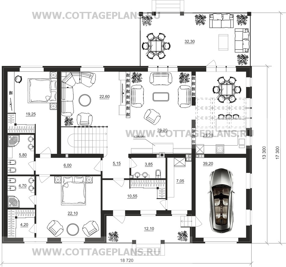 Поэтажные планы проект дома 71-31 общ. площадь 467,00 м2