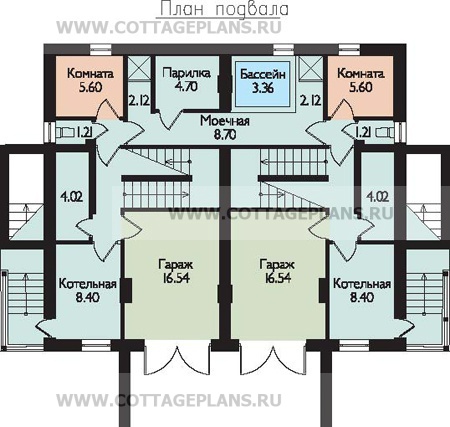 Поэтажные планы проект дома 52-80 общ. площадь 373м2