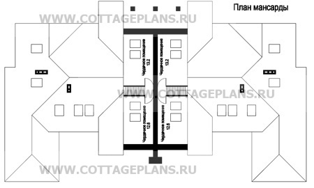 Поэтажные планы проект дома 59-61 общ. площадь 411,9 м2