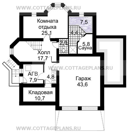 Поэтажные планы проект дома 30-02 общ. площадь 476,0м2