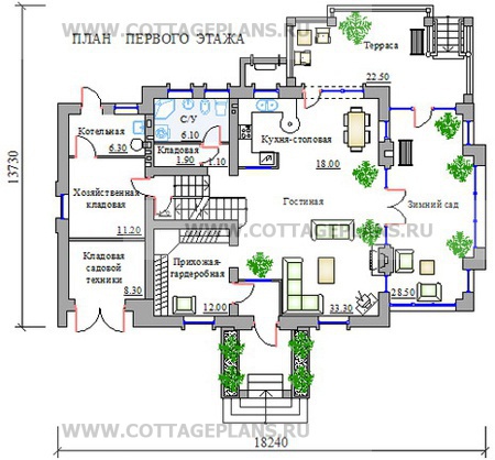 Поэтажные планы проект дома 70-04 общ. площадь 323,1м2
