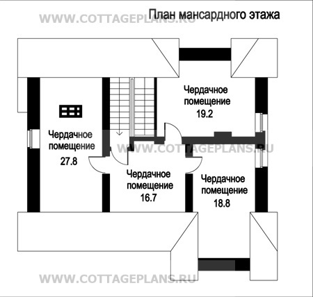 Поэтажные планы проект дома 59-43 общ. площадь 268,8 м2