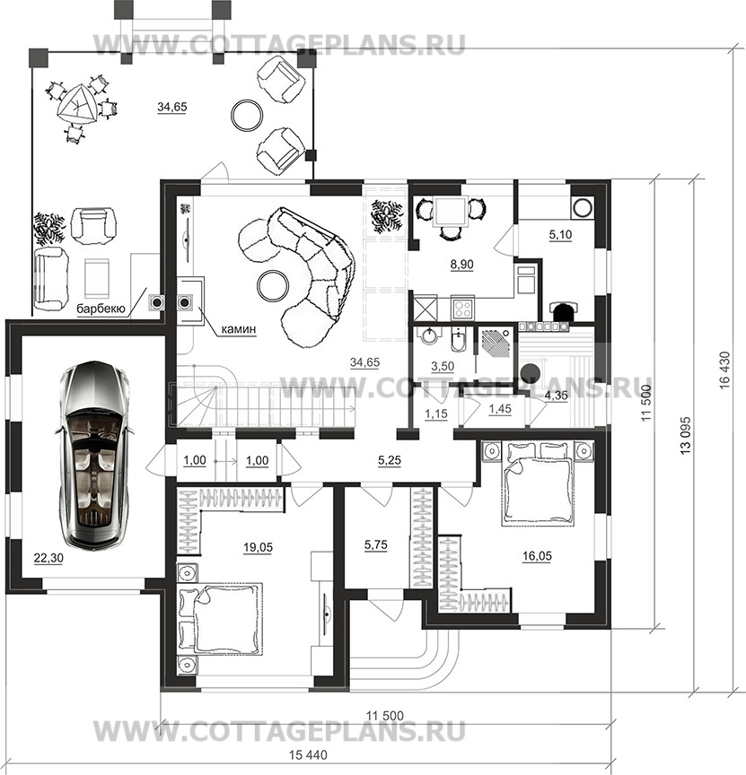 Поэтажные планы проект дома 75-76 общ. площадь 213,00 м2