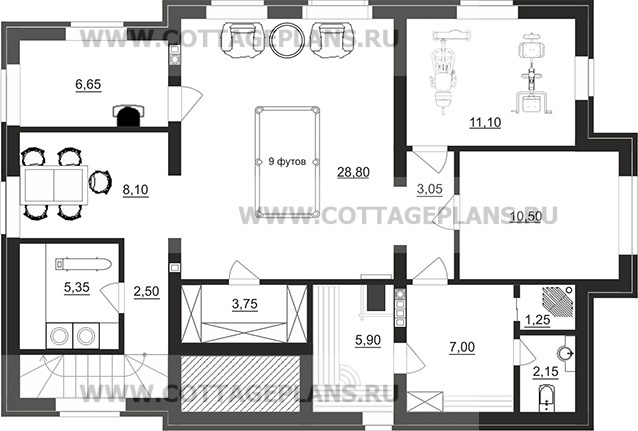 Поэтажные планы проект дома 08-51 общ. площадь 188,80 м2
