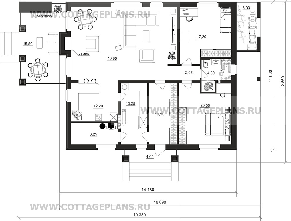 Поэтажные планы проект дома 900-62 общ. площадь 133,45м2