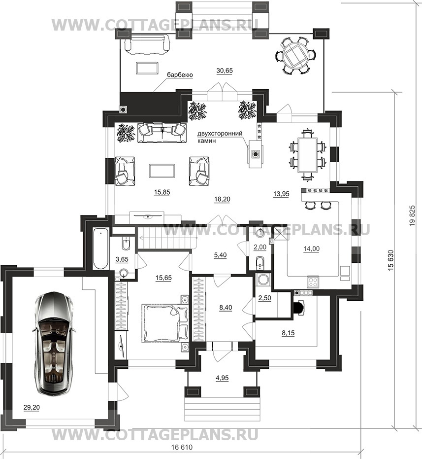Поэтажные планы проект дома 100-91 общ. площадь 243,65 м2