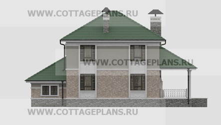 Фасады проект дома 71-46 общ. площадь 276,15 м2