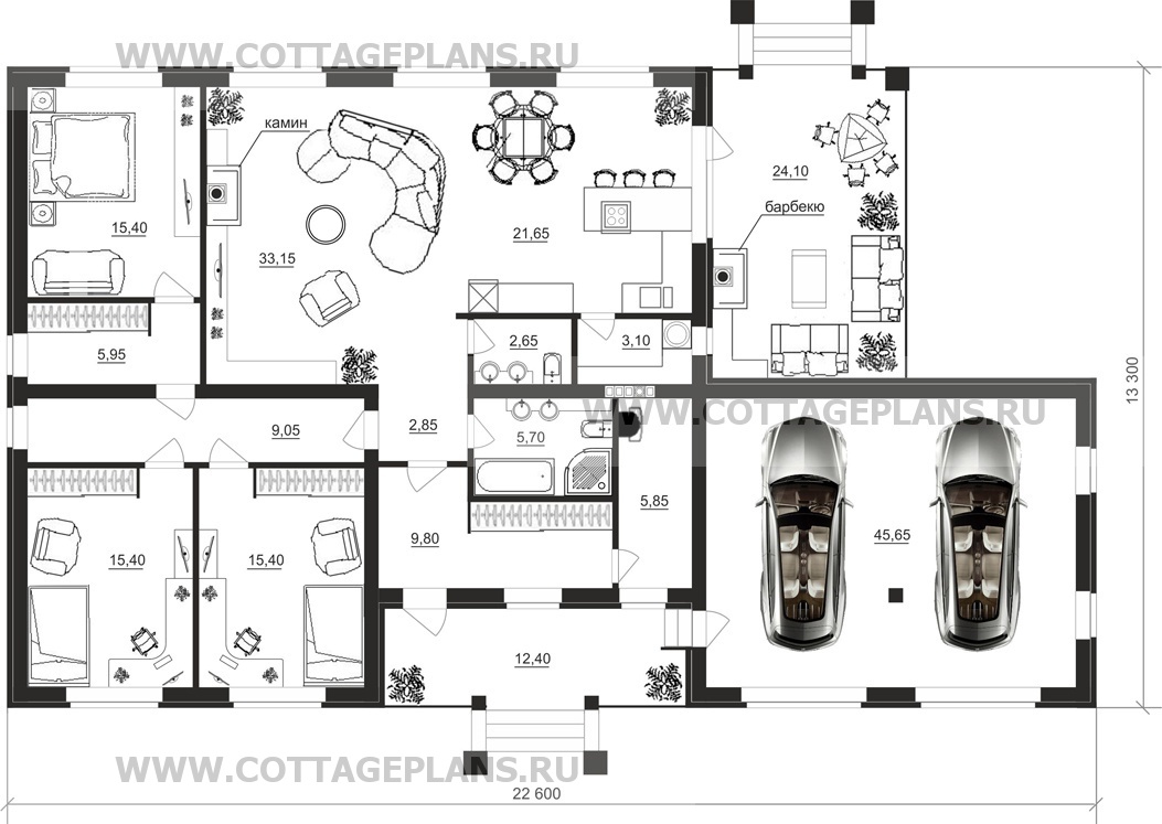 Поэтажные планы проект дома 90-01 общ. площадь 191,85м2