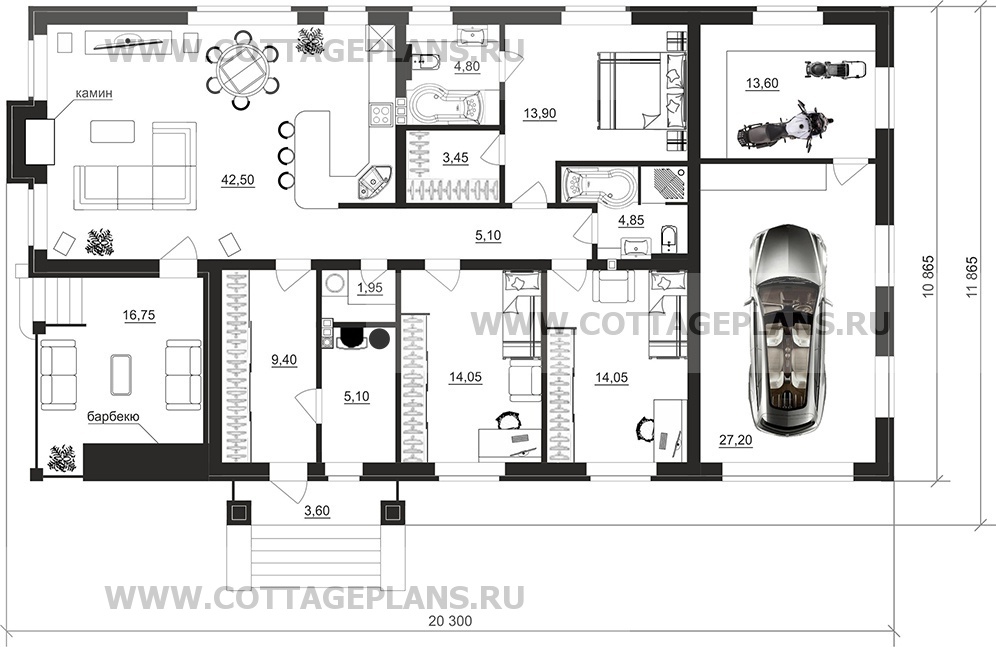 Поэтажные планы проект дома 700-79 общ. площадь 160,35м2