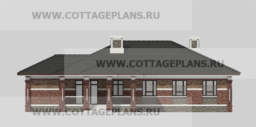 Фасады проект дома 28-05 общ. площадь 475,00 м2