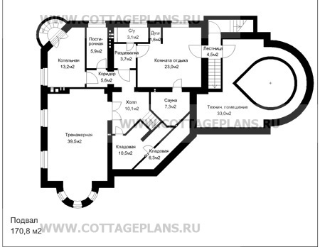 Поэтажные планы проект дома 35-87 общ. площадь 594,0м2