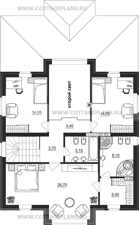 Поэтажные планы проект дома 98-28 общ. площадь 263,00 м2