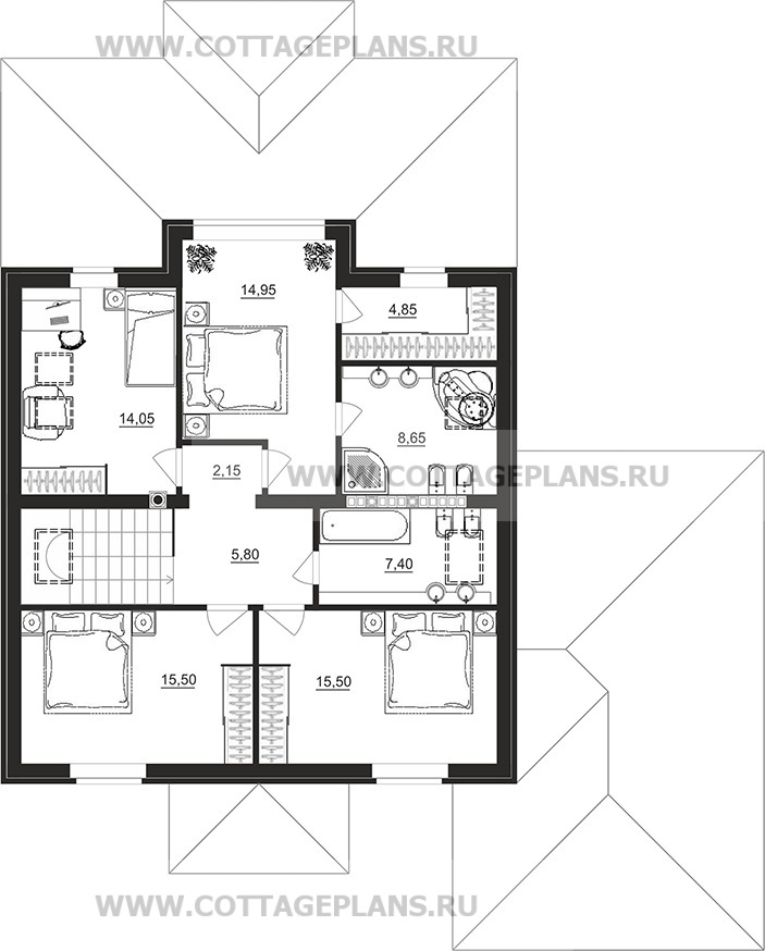 Поэтажные планы проект дома 78-86 общ. площадь 326,60 м2