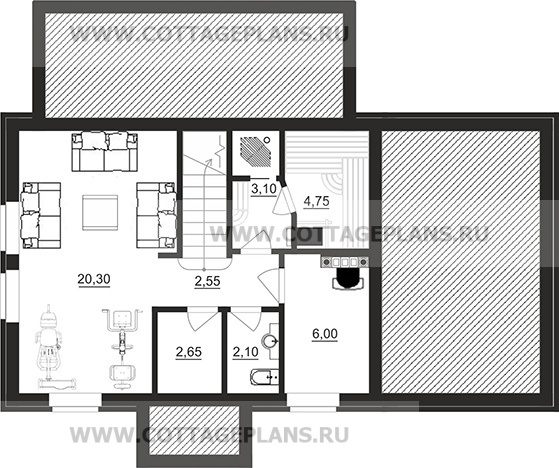 Поэтажные планы проект дома 96-85 общ. площадь 145,80 м2