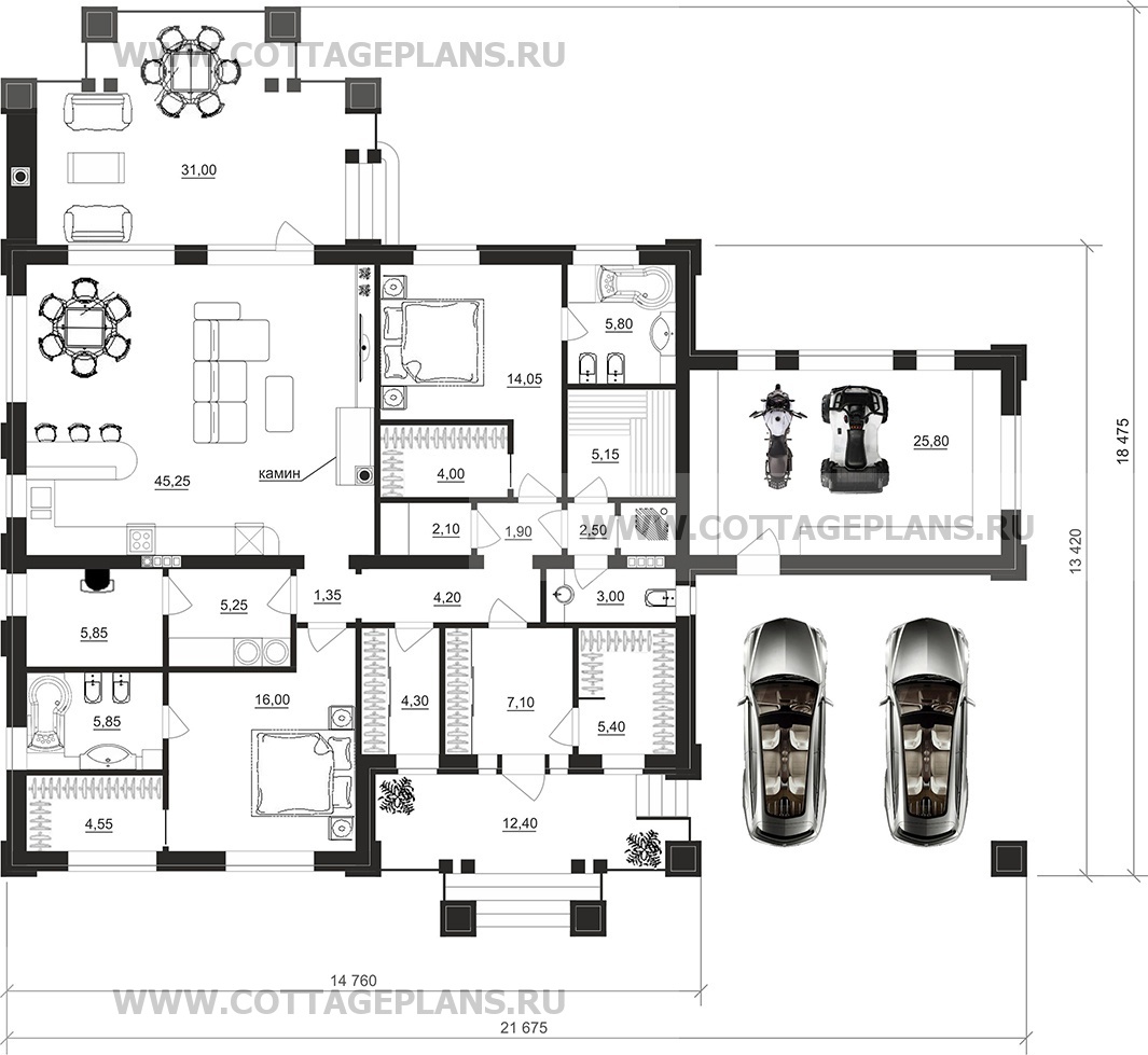 Поэтажные планы проект дома 27-63 общ. площадь 170,95м2