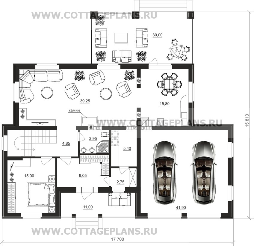Поэтажные планы проект дома 17-78 общ. площадь 349,50 м2