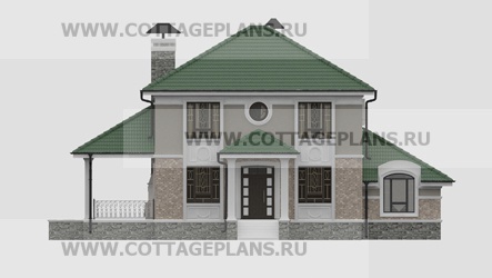 Фасады проект дома 71-46 общ. площадь 276,15 м2