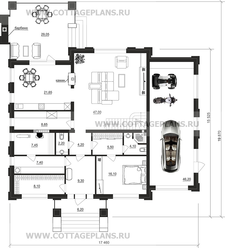 Поэтажные планы проект дома 104-28 общ. площадь 329,85 м2