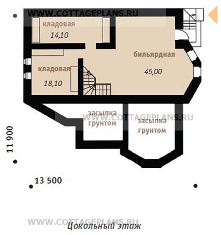 Поэтажные планы проект дома 32-72 общ. площадь 286.5м2