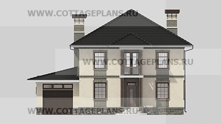 Фасады проект дома 76-16 общ. площадь 325,45 м2
