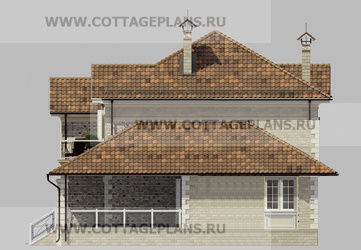 Фасады проект дома 20-77 общ. площадь 368,20 м2