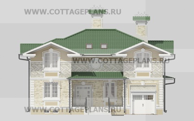 Фасады проект дома 13-62 общ. площадь 237,65 м2