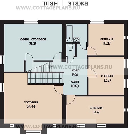 Поэтажные планы проект дома 47-36 общ. площадь 326,87 м2