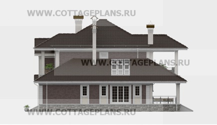 Фасады проект дома 75-40 общ. площадь 286,70 м2