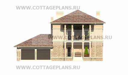 Фасады проект дома 21-71 общ. площадь 304,85 м2