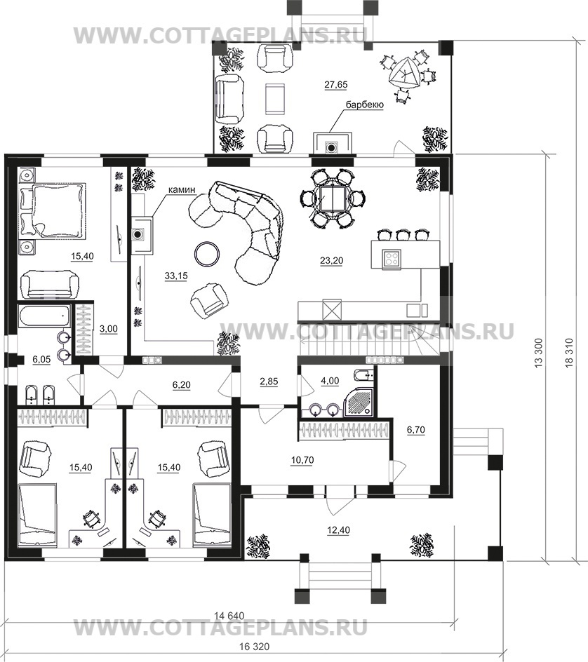 Поэтажные планы проект дома 28-09 общ. площадь 329,20 м2