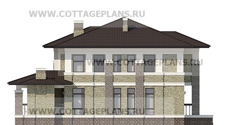 Фасады проект дома 104-31 общ. площадь 354,30 м2