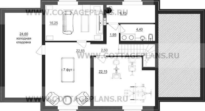 Поэтажные планы проект дома 71-50 общ. площадь 303,55 м2